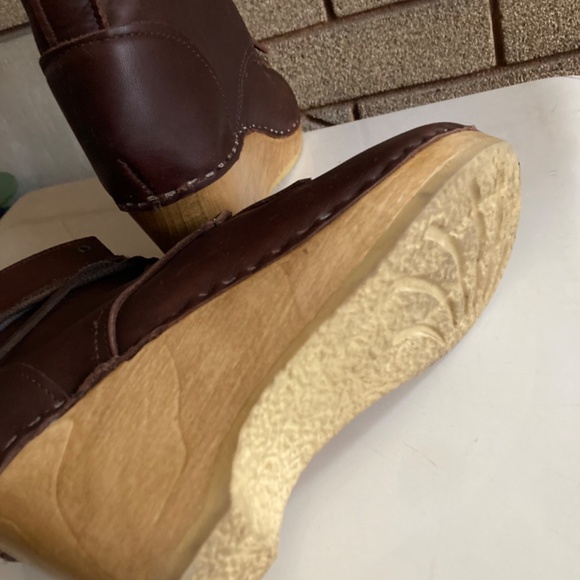 No. 6 Deep Malbec Lace up W/Kiltie Clog Boots Women’s Size 38 Beautiful! - Picture 12 of 12